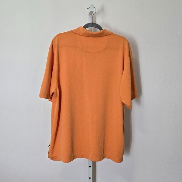TOMMY BAHAMA GOLF Polo Shirt Men’s XL Orange Short Sleeve - Picture 4 of 8